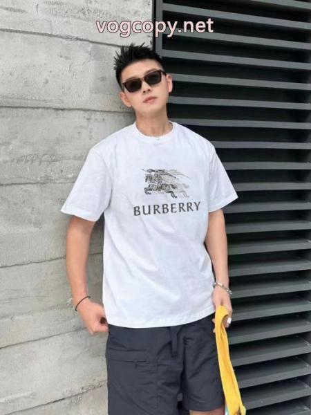 ブランド 偽物 激安BURBERRY贅沢な気分 最新作防热性 超人気半袖Tシャツ 1