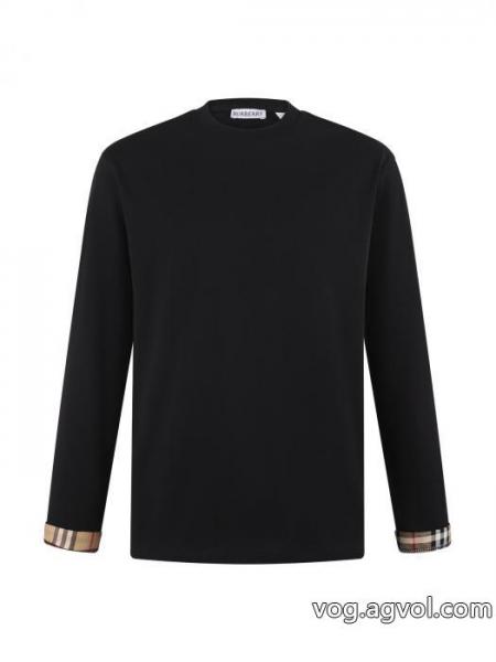 爆買いセール 清潔感の高い新品 ファッションスタッズ通販 ブランドBURBERRY長袖Tシャツ 0