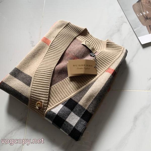 Burberry 26 ssクラシックな常青チェックから長袖セーターコート 3