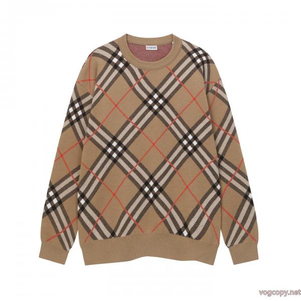 Burberry/バーバリー新作クルーネックニットカーディガン 0 