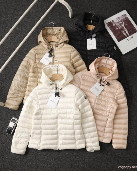 Monclerモンクレール26新作Igelhoodレディースフード付きスペアリブショートダウンジャケット 0 