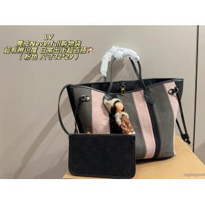 LVスエードNeverfullショッピングバッグ
