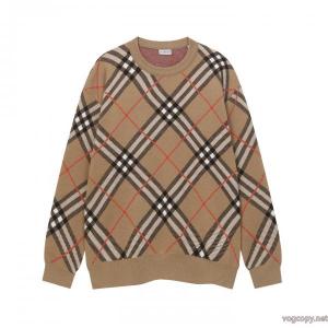 Burberry/バーバリー新作クルーネックニットカーディガン